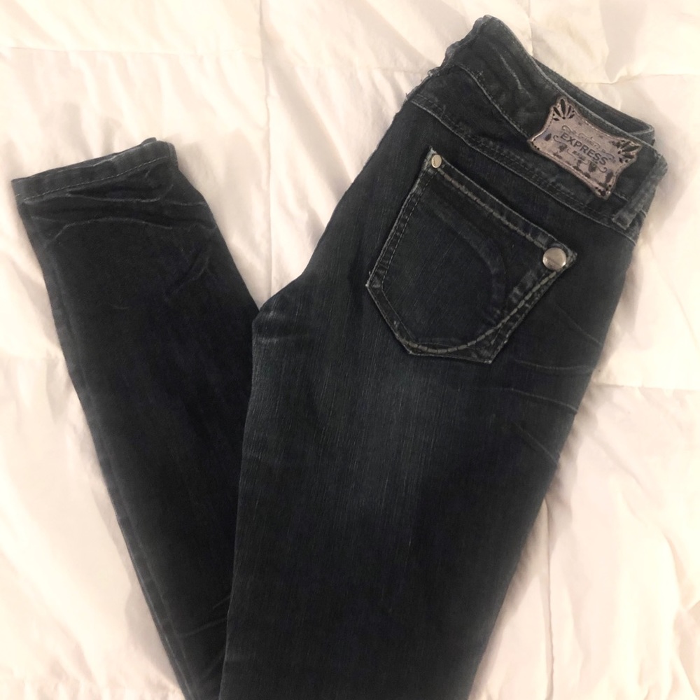 Express Zelda Button Jeans - Picture 2 of 4
